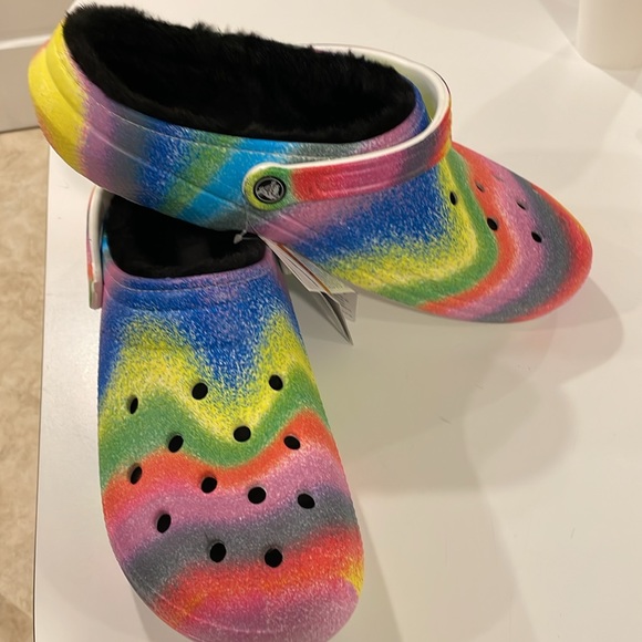 Men’s CROCS classic lined spray dye clog size 13 - Picture 2 of 8